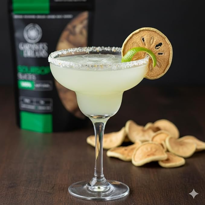 Garnishes &amp Dreams Dehydrated &amp Dried Soursop (7oz) – Natural Tropical Fruit for Juices Desserts Cocktails &amp Healthy Snacking No Sugar Added Edible Dried Fruit Garnish