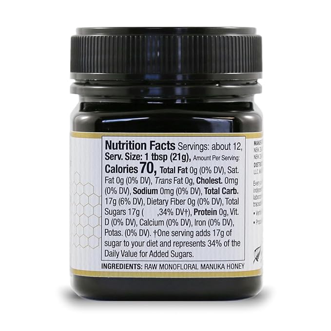 Wedderspoon Raw Manuka Honey 850+ MGO 8.8 Oz Unpasteurized New Zealand Honey Non-GMO BPA-Free Jar Superfood &amp Natural Wellness Support