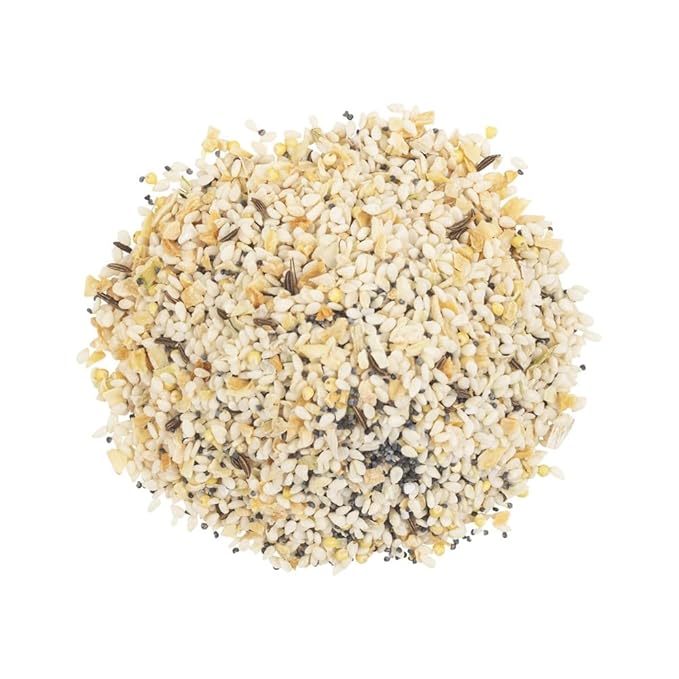 OliveNation Everything Bagel Seasoning - Savory Salty Everything Bagel Spice Blend for Topping Seasoning Dips Rubs Sauces Dressings Adds Flavor &amp Texture to Baked Goods Meats Sides (160.00