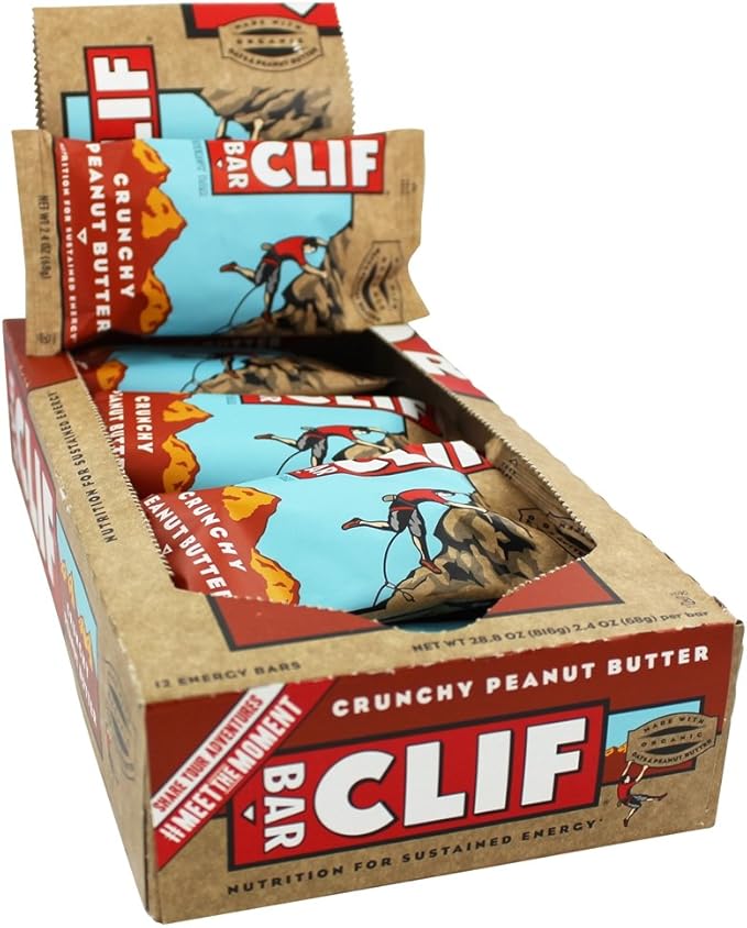 Clif Bar Energy Bar Crunchy Peanut Butter 2.4 Ounce 12/Box Sold As 1 Box