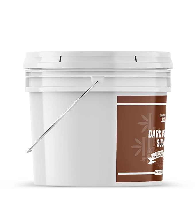 Unpretentious Dark Brown Sugar Great for Baking Rich Caramel Flavor Sweetener (192 Ounces)