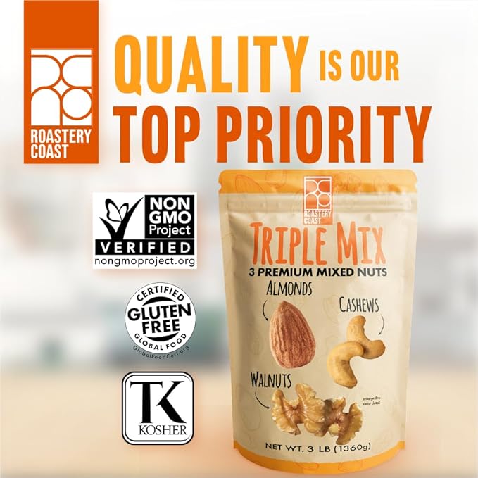 Roastery Coast - Daily Nuts Healthy Mix Bulk | Nuts Snack Mix | Deluxe assorted snack | nut snacks | healthy snacks for adults | dry fruits | nut mix