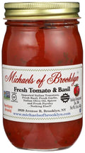 MICHAEL'S OF BROOKLYN Sauce Tomato Basil Pack of 6 16 FL OZ (GMO Free Low Sodium Vegan Wheat Free Yeast Free)