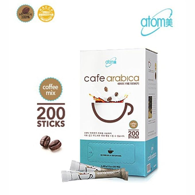 Atomy 200 Sticks Cafe Arabica Instant coffee mix Arabica Coffee &amp Natural Casein