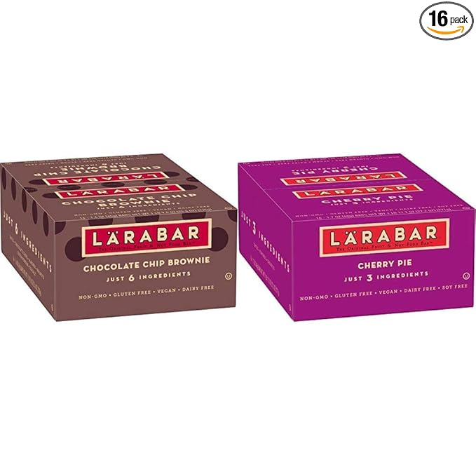 LÄRABAR Vegan Fruit &amp Nut Bars Variety Pack (16 Ct)