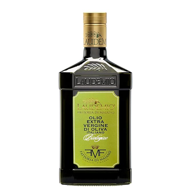 Sanniti Laudemio Organic Extra Virgin Olive Oil Fattoria di Maiano Gold Award Winner at NYIOOC World Olive Oil Competition 16.9 oz
