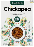 Chickapea Organic Chickpea and Red Lentil Pasta Spirals - Gluten-Free Vegan Protein Packed Rotini - 8 oz Each (Pack of 6)