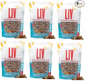 Liv Gourmet Cinnamon Sea Salt Granola - 8oz (Pack of 6) | Healthy Nutrient-Dense Snack Breakfast Cereal | 1:1 Nut-to-Oat Ratio | Non-GMO Low Sugar Vegan | Organic Oats No Artificial Ingredients
