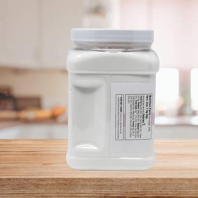 Keystone Pantry - Allulose Sweetener Low Calorie and Low Carb Sugar Substitutes Natural Allulose Sugar Substitute Gluten Soy and Sugar Alcohol-Free 3 Lbs.