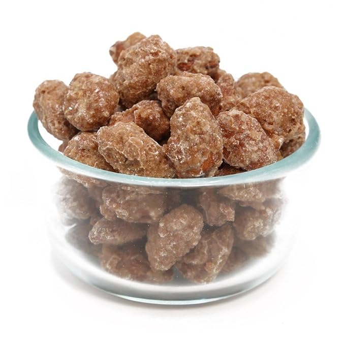 C.J. Dannemiller Cinnamon Roasted Almonds Bulk 25 LB Box Great For Snacking Trail Mix Cooking