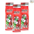 M&ampM'S WORLD Christmas Candy Gift Bags 3-pack for Gifts Holiday Candy Bowls Party Décor and Stocking Stuffers