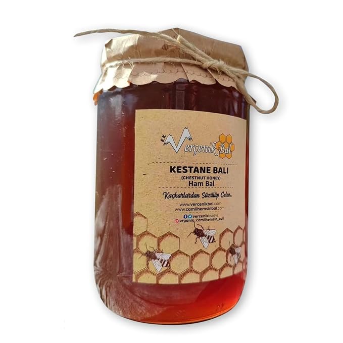 Premium Turkish Chestnut Honey 1000g Pure &amp Potent from Turkey Rize Hemşin Forests