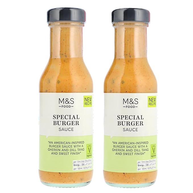Special Burger Sauce 250ml Tangy Tomato and Mustard with Gherkins and Dill Suitable for Vegetarians (2 Pack)