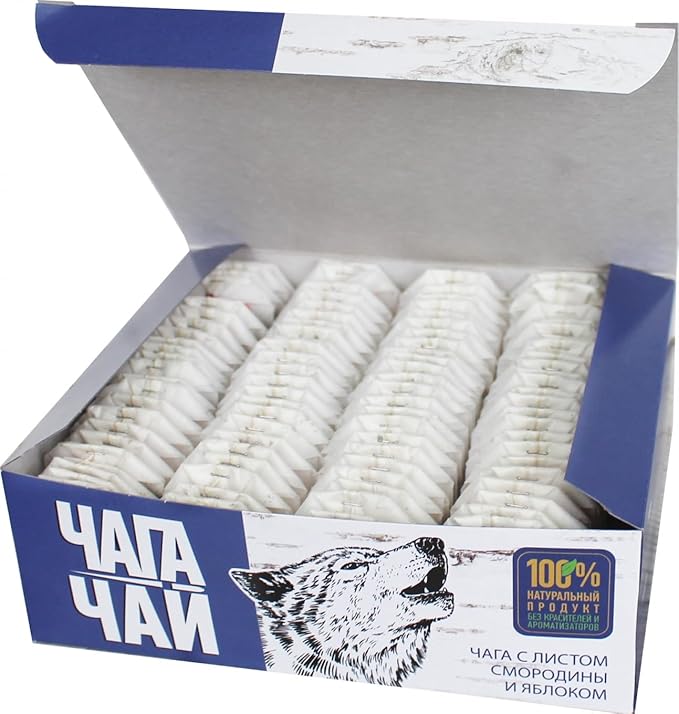 Imported Russian Birch Chaga Tea Drink with Currant Leaf &amp Apple Voice of the North Filter Bags 100 * 1.5g/ 5.29oz