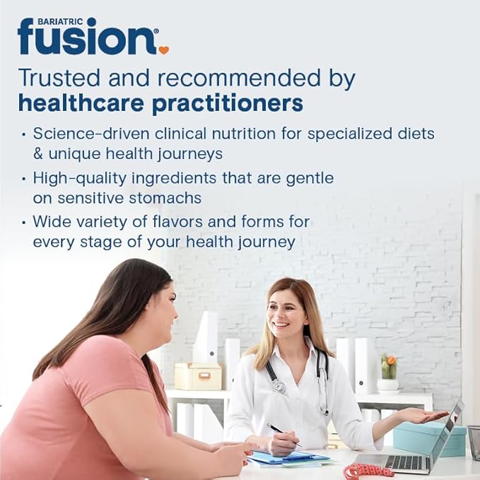 Bariatric Fusion Cappucino Meal Replacement 27g Protein Powder 21 Serving Tub for Bariatric Surgery Patients Including Gastric Bypass and Sleeve Gastrectomy - No Gluten Aspartame or Sugar