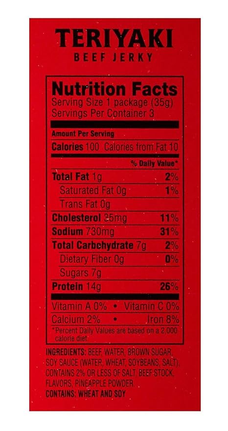 Beef Jerky Variety Pack: 3 Original Flavored 3 Tender Bites 3 Teriyaki (1.25 Ounces Per Package)
