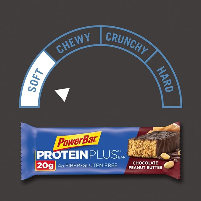 PowerBar Protein Plus Bar Chocolate Peanut Butter 2.12 Ounce (15 Count) (Packaging May Vary)