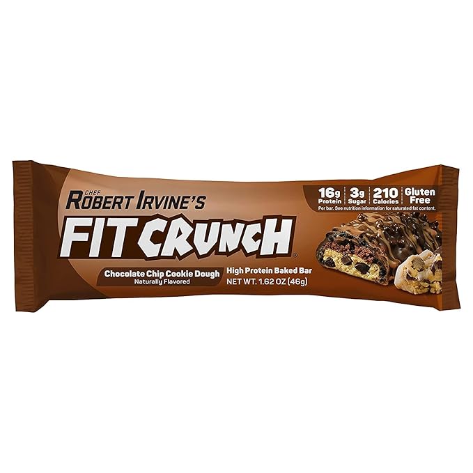 FITCRUNCH Snack Size Protein Bars 6-Layer Baked Bar 3g of Sugar Gluten Free &amp Soft Cake Core (9 Count Flavor Lovers)