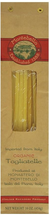 Montebello Organic Tagliatelle 16 Ounce 12 Count