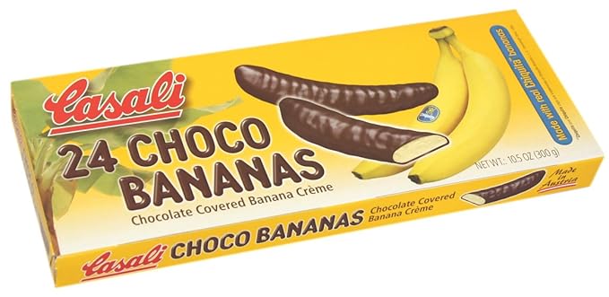 Casali Chocolate Bananas 10.58-Ounce Trays (Pack of 4)