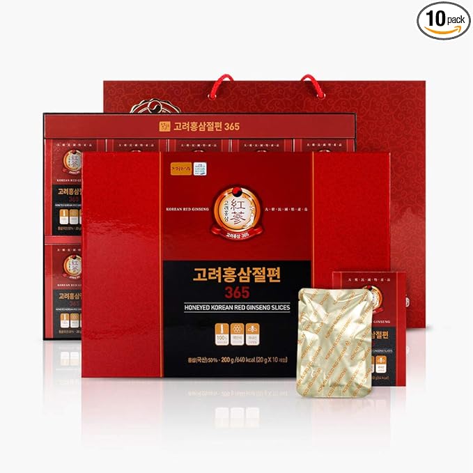 JUNGWONSAM Korean Honey Sliced Red Ginseng 365