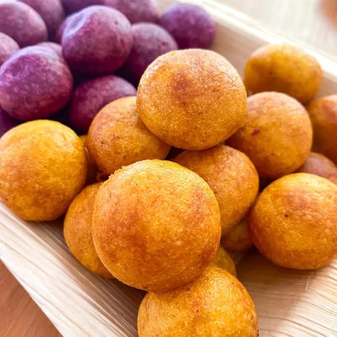 เชฟจ๋า Thai Sweet Potato Ball Mix – Traditional Street Food Flour Blend for Crispy and Chewy Fried Snacks – Easy Preparation – 125g