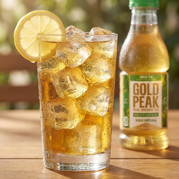 Gold Peak 10-Pack Variety Tea – 18.5 oz Bottles – Extra Sweet Georgia Peach Lemon Sweetened Sweet'd Black &amp Sweet Green – Ready-to-Drink Iced Tea Assortment
