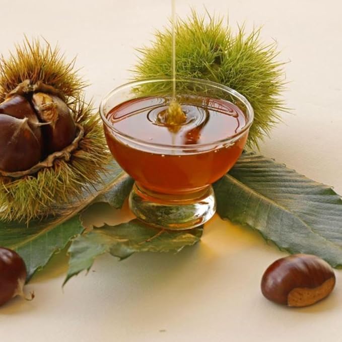 Turkish Natural Chestnut Honey 3-Pack (3x1000g) - In Glass Jars Fresh Chestnut Pure Raw Honey 35.27fl oz x3