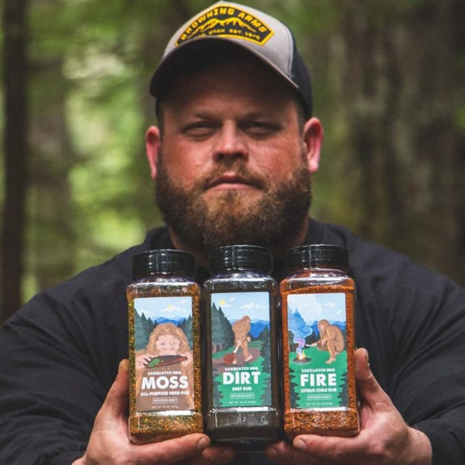 Spiceology &amp Sasquatch BBQ - Moss Seasoning - All-Purpose Herb Spice Rub - Use On: Pork fish Veggies Chicken Beef - Barbeque Rubs Spices and Seasonings - 14 oz