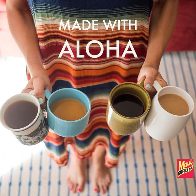 Maui Coffee Company 100% Maui Coffee Ground Maui Grown Dark Roasted in Hawaii 7 oz. Bag