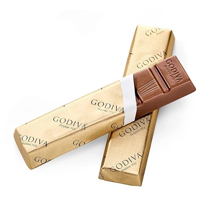 Godiva Chocolatier Signature Salted Caramel Milk Chocolate Mini Gourmet Chocolate Bar 12-Ct. (8 pc. each) 90 grams