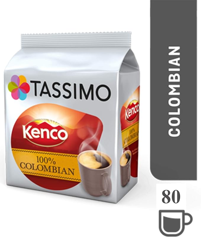 TASSIMO Kenco Colombian 16 T DISCs (Pack of 5 Total 80 T DISCs)