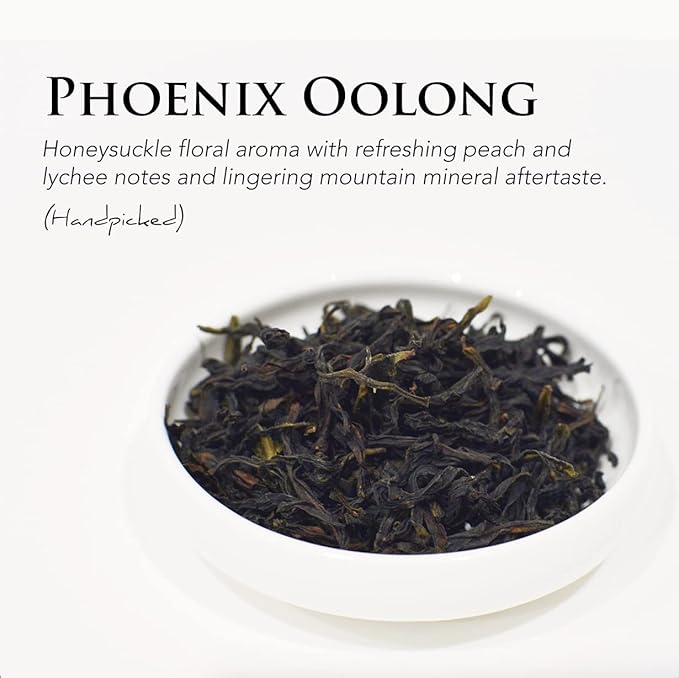 Phoenix Oolong Tea (DanCong) - 2023 Fresh Harvest - No Added Flavors - 100% Natural Loose Leaf High Mountain Tea - Tea Gift Hot Tea Iced Tea Milk Tea - By Oolong Tea Collective (2oz)