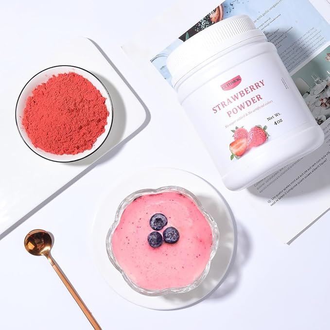 Premium Freeze Dried Strawberry Powder 4 Oz100% No Sugar AddedNatural Strawberry Powder for BakingNo Additives.