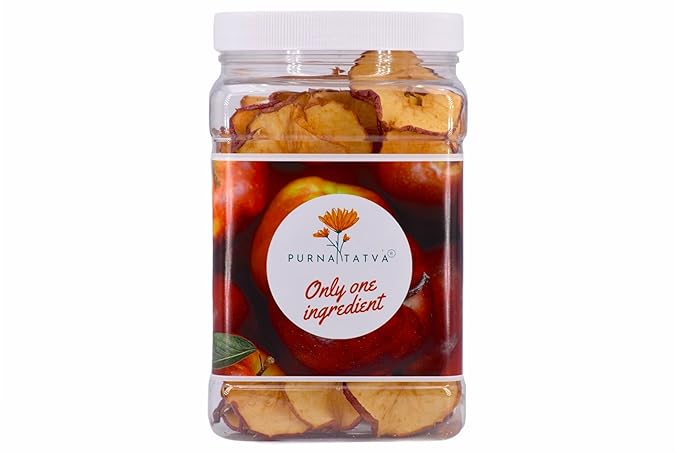 Apple -Dried Apple Slices - Natural/dehydrated/Apple Chips - Healthy snack perfect for kids Gluten free Hikers Delight Holiday decor - 8oz