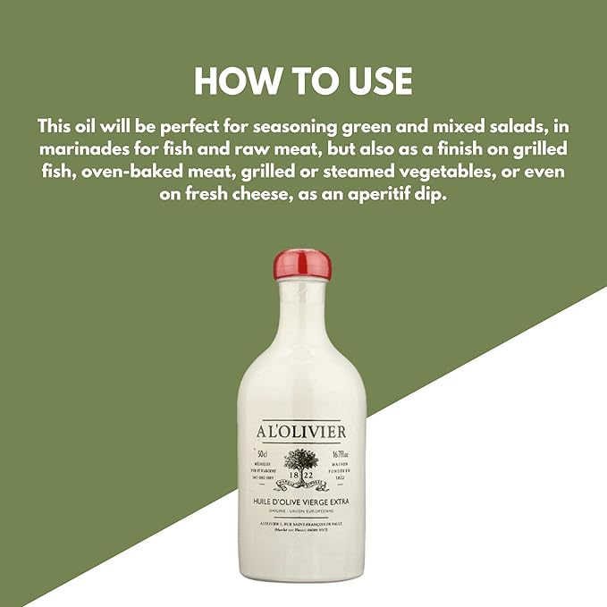 L'olivier Extra Virgin Olive Oil In White Ceramic Crock  16.7-Ounce Bottle (Pack of 2)