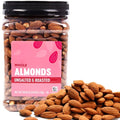 Almonds Nuts | Nutrients Rich Healthy Fats Protein Fiber Vitamins Minerals Heart Healthy Energy Boost | For Everyday Snack Travel Office Gift Kid Adult (Resealable Jar (40 oz) Whole Oil Roasted &amp