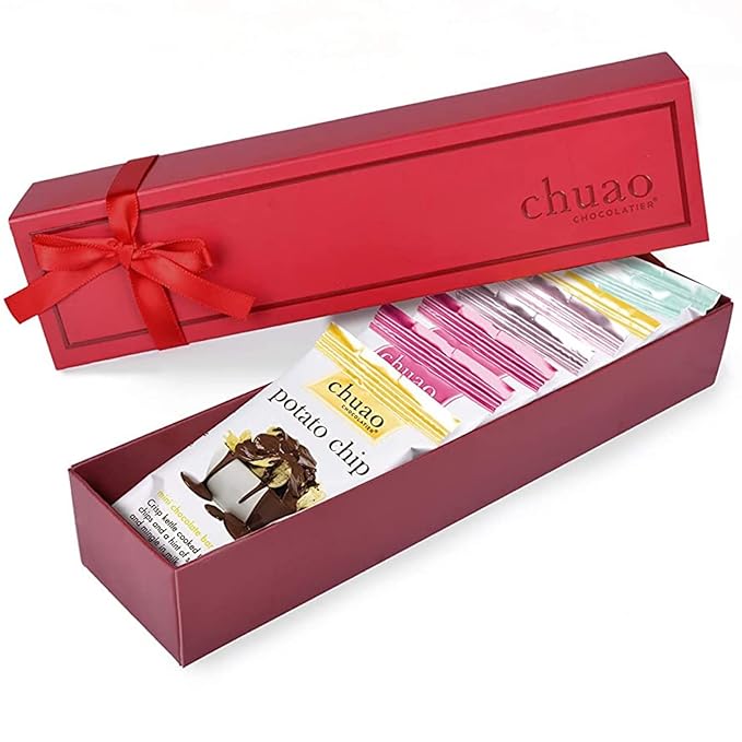 Chuao Chocolatier Chocolate Mini Gift Box | Gourmet Chocolate Assorted Bars European No Preservatives | For Gift Baskets Christmas Valentines Day Gifts for Women Men Birthday Thank You Care Pac