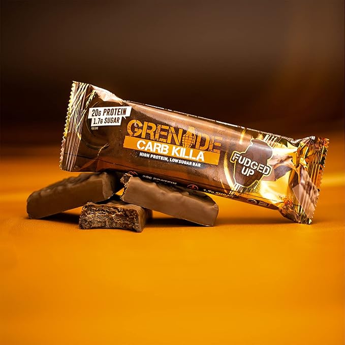 Grenade Carb Killa High Protein and Low Sugar Candy Bar Fudged Up 60 g 12 Count(Pack of 1)