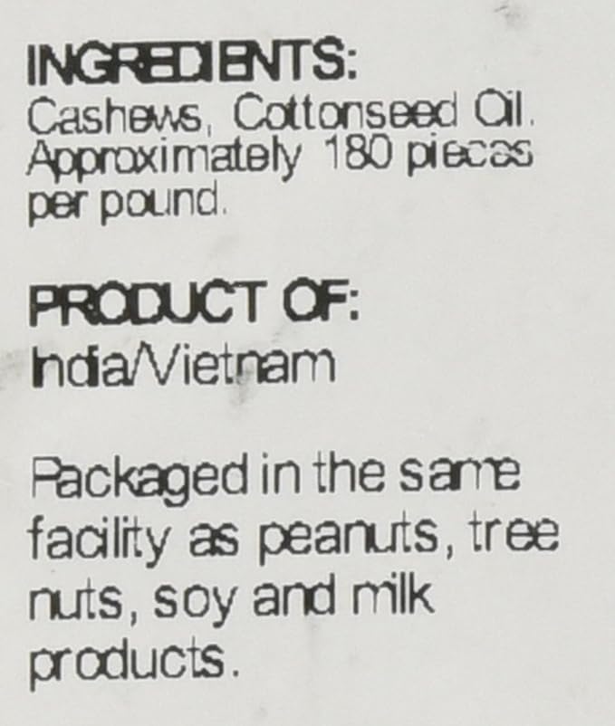 Sincerely Nuts – Whole Cashews - Roasted and Unsalted | High in Protein Everyday Healthy Snack - Rich in Nutrients |Vegan Keto &amp Kosher | Gourmet Quality Vegan Cashew - 2 (LB). Bag