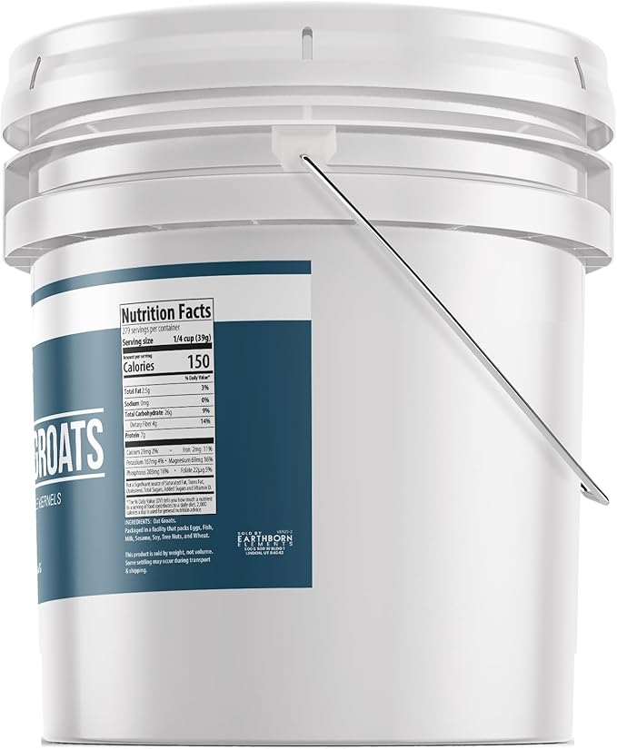 Earthborn Elements Oat Groats (3.5 Gallons) Good Source of Iron &amp Fiber Always Pure