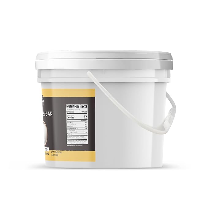 Birch &amp Meadow Granulated White Sugar 1-Gallon Bucket Bulk Size Cooking &amp Baking Cookies &amp Cakes (144 Ounces)