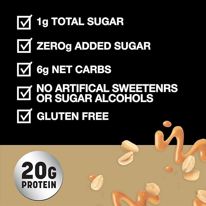 KIND Protein MAX Sweet &amp Salty Caramel Peanut Crisp Snack Bars Keto Friendly 20g Protein 12 Count