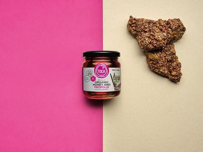 Toca. Speciality Organic Raw Honey and Propolis. 270g (9.52oz).