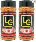 LC BBQ Certified Pork and Chicken Dry Rub 14oz (Pack of 2)