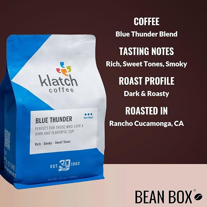 Blue Thunder Blend - Roasted by Klatch Coffee - Whole Bean Coffee - 2 Pound Bag