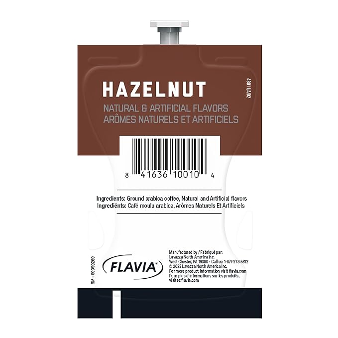 Flavia Alterra Hazelnut Coffee Freshpacks works only with Flavia Brewers Light Roast (Case of 100)