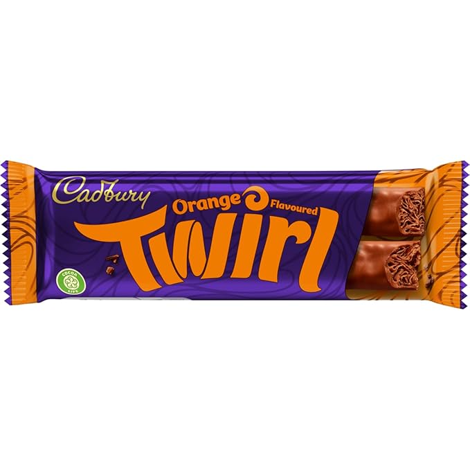 Cadbury Twirl Orange Chocolate Bar 43 g (Pack of 48)