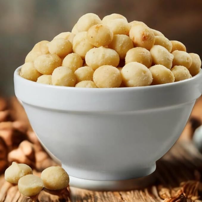 Dry Roasted Macadamia Nuts with Sea Salt – 4.5 LB (3 × 1.5 LB) – Kosher – Bundled by Bentronic