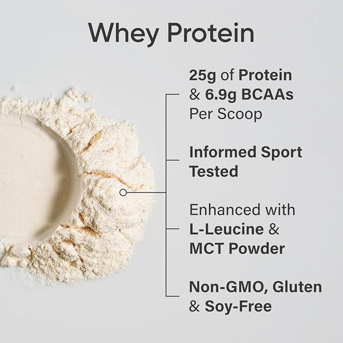 Sports Research Whey Protein Isolate - Sports Nutrition Protein Powder 25g per Serving - 2.06lb Bag Whey Protein - Vanilla Flavor - Bulk Protein Powder 26 Servings